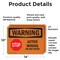 Signmission Active Mining Do Not Enter With Symbol OSHA Warning Sign, Vinyl Decal, 14in W x 10in L, 2PK OS-2PACK-WS-D-1014-L-12456 - alternate 5